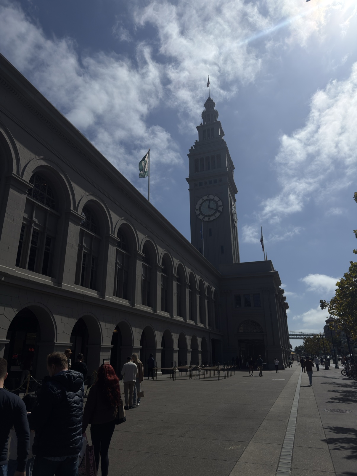 The Ferry Building clock tower in San Francisco
